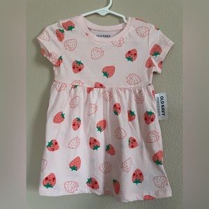 Brand new Old Navy strawberry toddler dress
